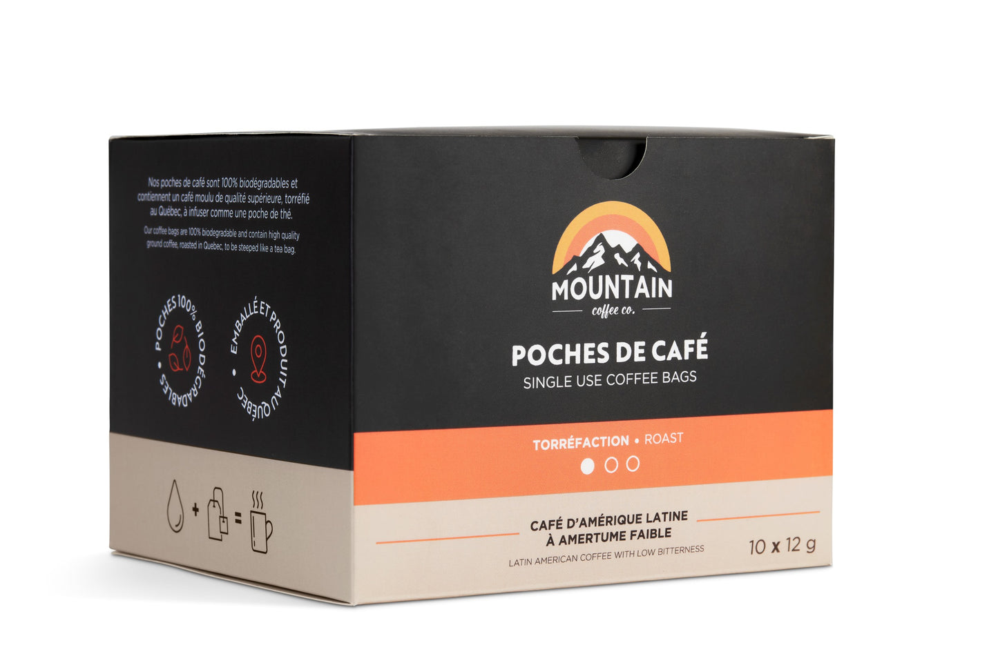 BOX OF 10 SINGLE SERVE COFFEE BAGS - LIGHT ROAST