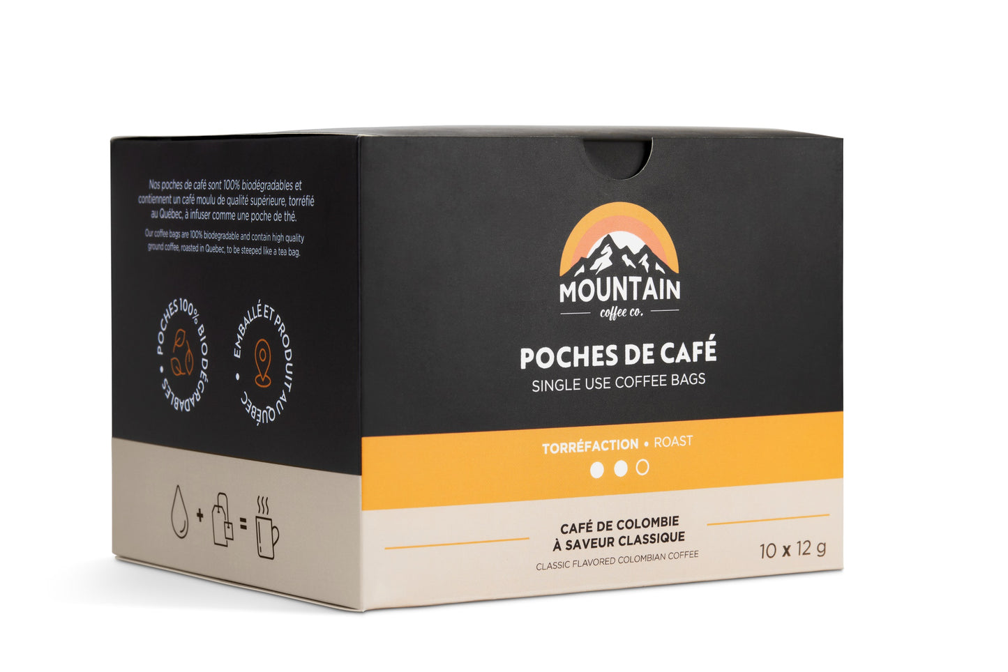 BOX OF 10 SINGLE SERVE COFFEE BAGS - MEDIUM ROAST