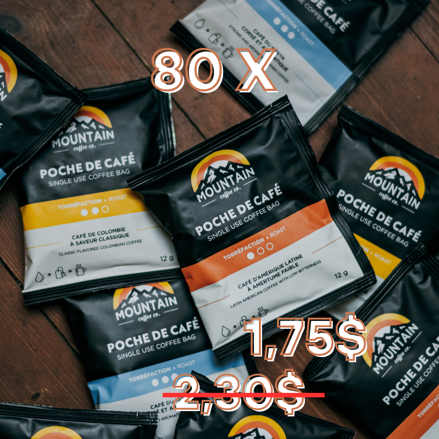 BOÎTE DE 80 POCHES AU CHOIX