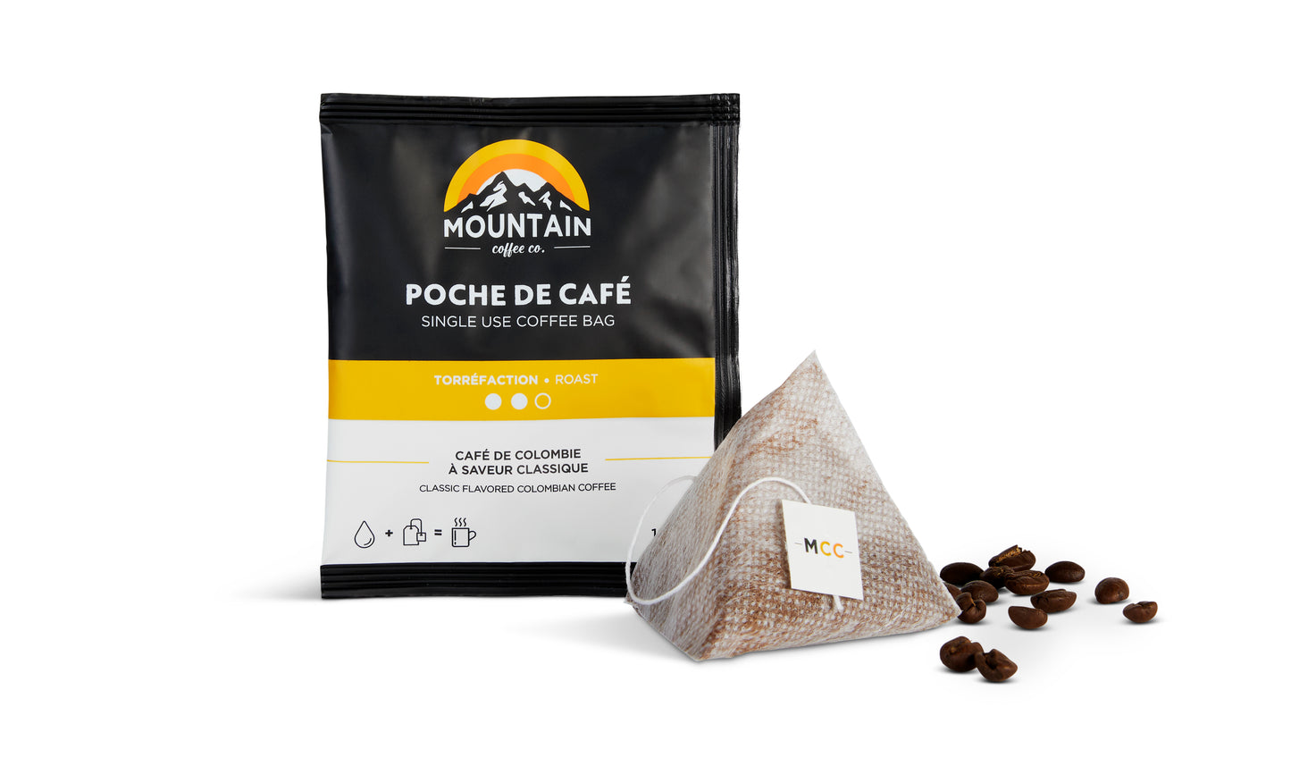 BOX OF 10 SINGLE SERVE COFFEE BAGS - MEDIUM ROAST